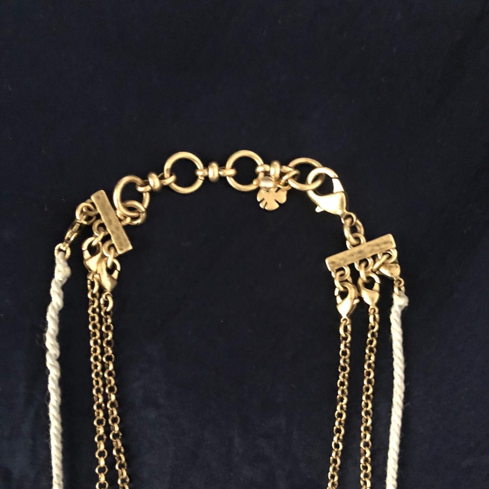 Lucky Brand "Layers" 3-in-1 goldstone necklace - Picture 2 of 5